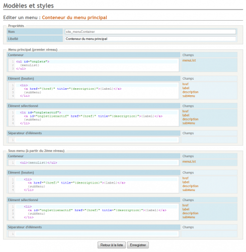 Pages et contenus du site Login.png
