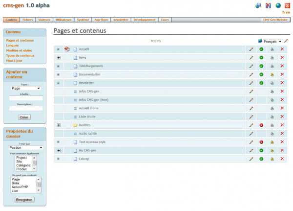 Pages et contenus du site Login.png